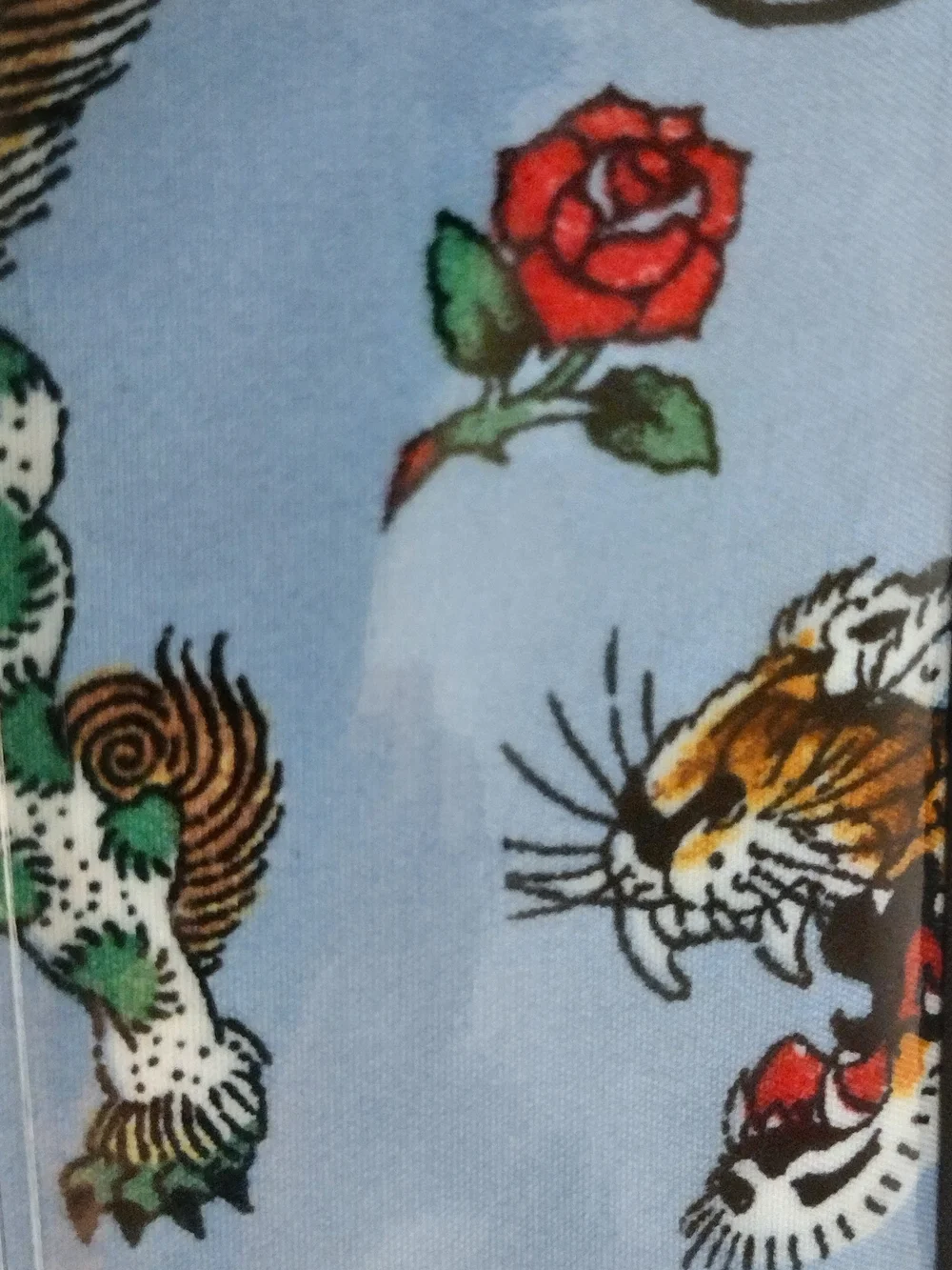 Ed Hardy California King 6-Piece Sheet Set in Light Blue